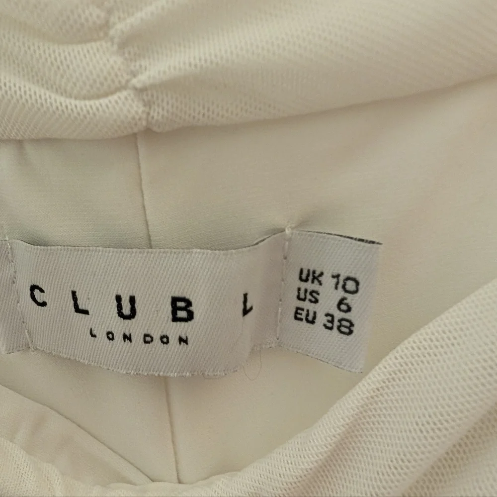 Club L London White Off-Shoulder Maternity Midi Dress – US 6 – NWT - Picture 4 of 4